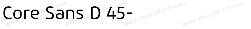 Core Sans D 45字体转换